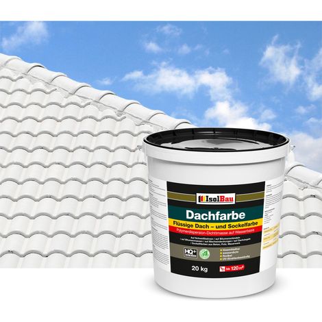 Vernice per tetti IsolBau Dachfarbe White 20 kg (1/5)