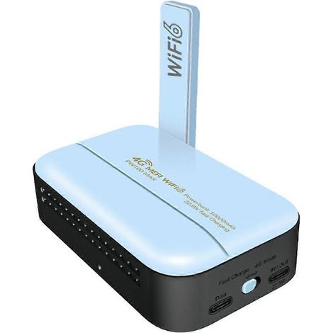Carte SIM 4G, routeur sans fil LTE, routeur mobile, port USB Type-C, batterie externe portable, Wi-Fi A (1/5)