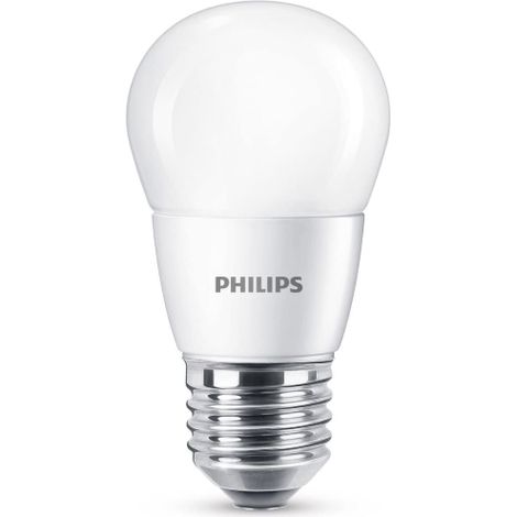 Philips Lampadina LED Sfera 60 W, Attacco E27, 2700K, Non Dimmerabile [Classe di efficienza energetica A++] (1/2)