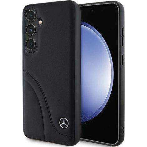 Schutzhülle für Samsung Galaxy S24 Plus: Mercedes Hardcase Leder Schwarz (1/5)