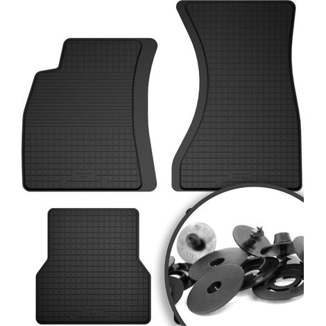 Alfombrillas de goma + topes para: Audi A4 B8 sedán, familiar, avant, allroad (2007-2015)