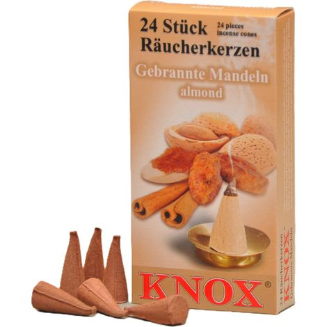 Knox Räucherkerzen - Gebrannte Mandeln 24 Stück