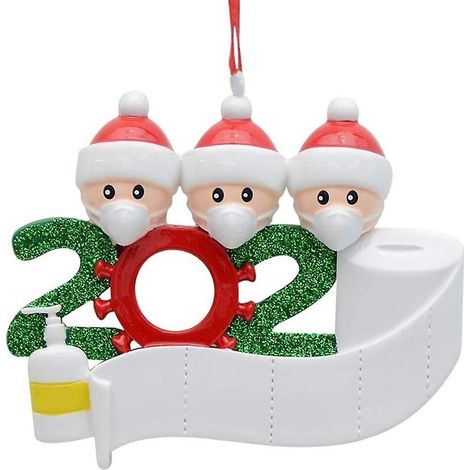 Weihnachtsschmuck-Set, individuell gestaltbares Weihnachtsbaum-Hänge-Dekorationsset für die ganze Familie, Festtagsgeschenk für die ganze Familie (3-3)