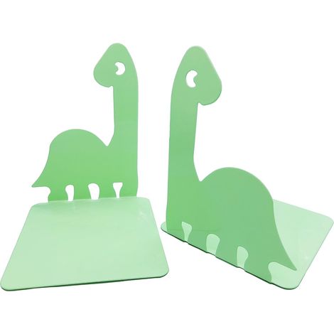 Serre-livres dinosaure mignon, style dessin animé, antidérapant, pour chambre d'enfant, vert clair, cadeau (1/5)