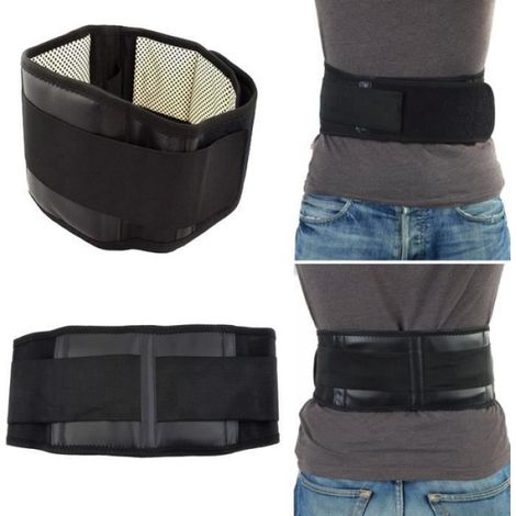 Ceinture Lombaire - Soutien Dorsal Ajustable Avec Panneaux Latéraux Respirants - Pour Soulagement Des Douleurs Lombaires - 1 Pièce (1/4)