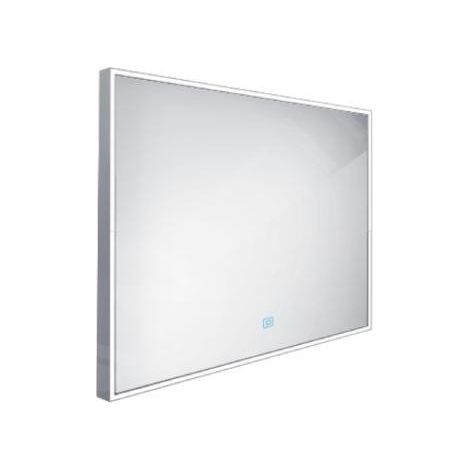 Nimco Miroirs - Miroir dans un cadre avec éclairage LED, 900x700 mm, aluminium ZP 13019V (1/4)