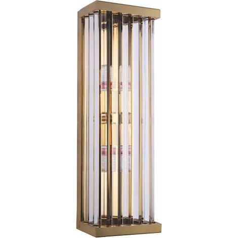 Cubicon - lampada da parete in ottone - colonna 50cm (1/3)