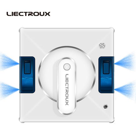 LIECTROUX YW509 Intelligentes Nettoyeur-Glas mit doppelter Wasserzerstäubung und Ansaugleistung von 3000 Pa – ideal für Glas-, Spiegel- und Oberflächenmontage, Steuerung über Applikator, Anti-Sicherhe
