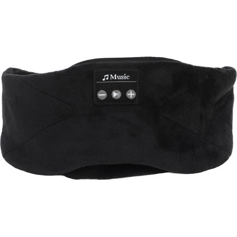 Masque de sommeil Bluetooth avec 20 mélodies de bruit blanc, occultant la lumière, pour hommes et femmes, noir. (1/5)