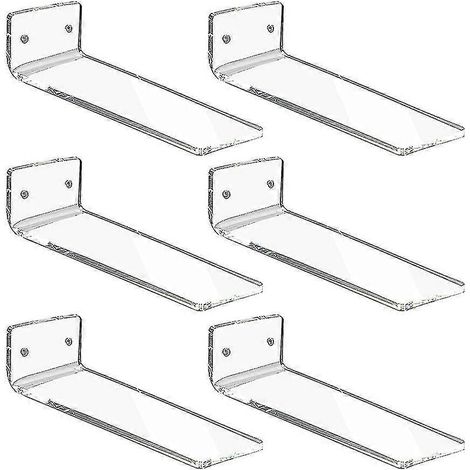 Étagère murale à chaussures en acrylique (lot de 6) (1/4)