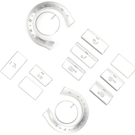 13 pièces de garnitures de boutons de climatisation décoratives argentées de remplacement pour Mercedes-Benz Classe AB, CLA et GLA (1/5)