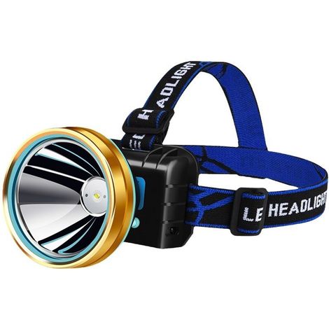 Linterna frontal recargable para pesca nocturna, linterna LED impermeable con carga por inducción para exteriores, luz de pesca USB. (1/5)