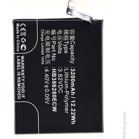 NX - Batterie téléphone, smartphone, GSM pour Huawei 3.82V 3200mAh - HB386280ECW