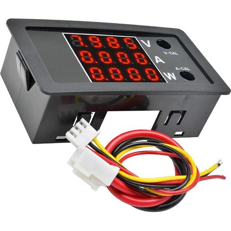 Détecteur de tension haute précision 0 à 100 V, affichage LED, voltmètre précis pour usage domestique et expérimentation électronique, multicolore (rouge rouge rouge) (1/5)