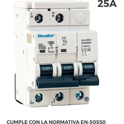 IGA 2P 25A C 10KA permanenter Überspannungsschutz gemäß EN-50550-Vorschriften und transienter 5-15KA 275V