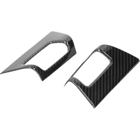2 pièces de garniture décorative en fibre de carbone pour grille d'aération du tableau de bord, compatible avec Porsche Cayenne 2018-2020 (1/5)