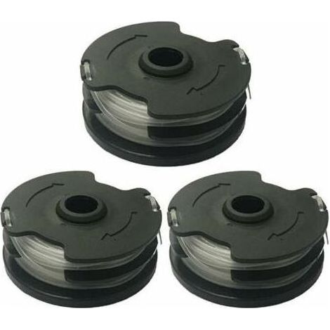 3 bobines de fil pour débroussailleuse, 2 x 5 m par bobine, diamètre 1,4 mm, nylon polyamide, ABS, compatible PRTA 20-Li C3 (1/4)