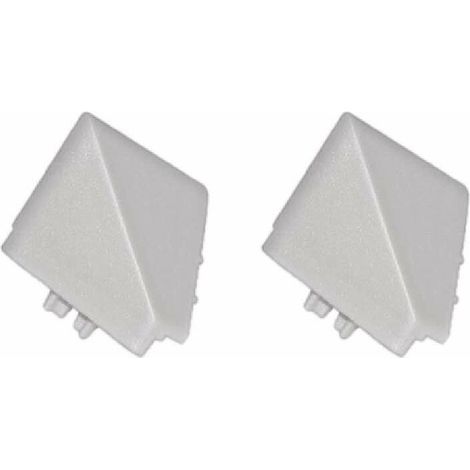2x Connecteur angle extérieur sortant jonction d'angle 90° pour profil décoratif bande d'étanchéité plinthe Raccordement Plan de travail Finition Cuisine Salle de bain Meuble Protection, en plastique (1/2)