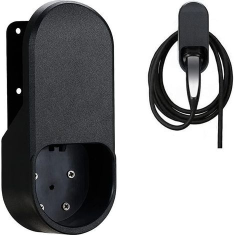 KZQ EV charger cable wall connector, EV cable organizer, wall charger bracket, compatible with most European standard electric vehicles. (1/5)