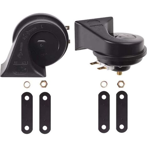 Trade Shop - KIT 2 PZ DOUBLE TONO CLACSON COURT OF UNIVERSAL SEGNALATION AUTO CAMION MOTOR - (1/5)