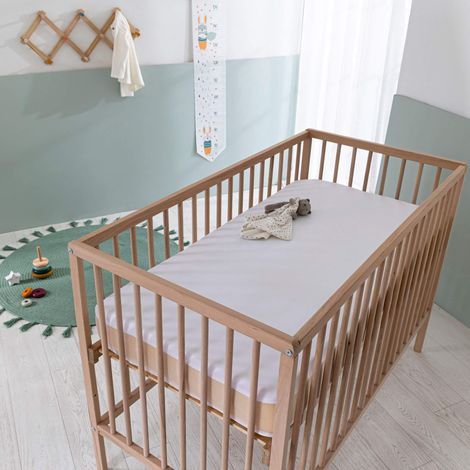Protège matelas bébé molleton 100% coton bio imperméable - SOMEO 60x120 (1/5)