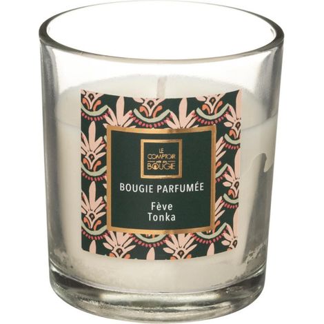Bougie Parfumée en Verre "Neda" 8cm Tonka (1/2)