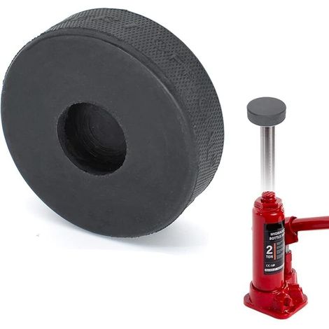 Adaptateur antidérapant en caoutchouc pour cric bouteille - Bloc de support outil de levage de voiture pour la plupart des crics bouteille de 2 tonnes points de levage réparation universelle