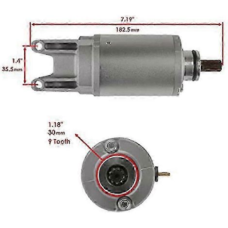 Anlassermotor für Motorräder, kompatibel mit Suzuki GSF600 Bandit, GSF600S, GSF650, GSF650S, GSX600 Katana 600, GSF400, GSX4 SZRH AM