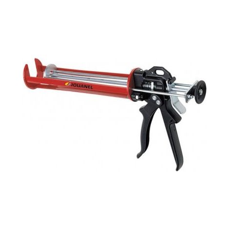Jouanel – Pistolet extrudeur à silicone 310 ml – Avance régulière double piston – Monture coaxiale acier – Pour cartouches 310 ml