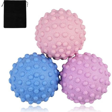 Ensemble de balles de massage de type lacrosse - Soulagement des points de tension en profondeur pour la nuque, le dos, les pieds, le yoga et les fascias - Libération myofasciale (1/5)