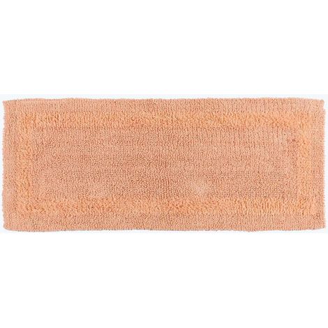 HOMESCAPES Badläufer apricot 40x100 cm aus 100% Baumwolle