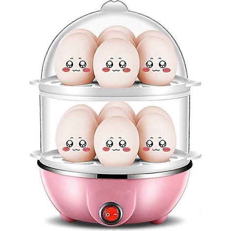 Cuiseur à œufs rapide 25-26 œufs, cuiseur à œufs électrique d'une capacité de 14 œufs avec verre doseur, en polypropylène résistant (1/4)