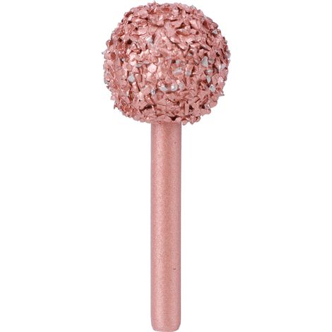 Tête de meulage pneumatique en acier au tungstène, boule ronde polie, outil professionnel de réparation de véhicules 8005-02 6x25mm