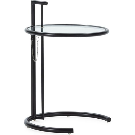 Erweiterbarer Hilfstabelle 52x52x71/98 Glas/Black Metall Möbel/Chaisespour Alle Stile, um dem Haus eine Note zu verleihen (1/5)