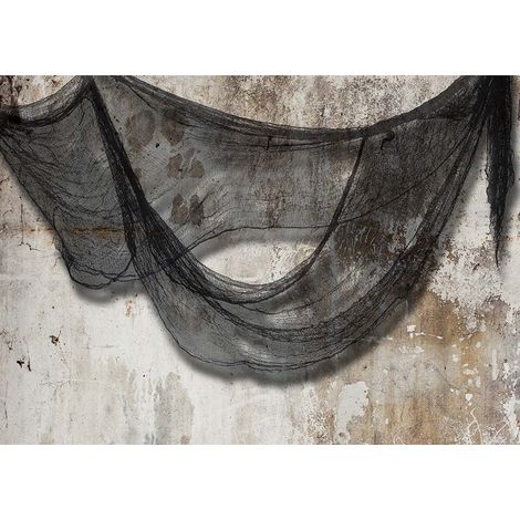 Toile d'araignée grise pour Halloween, 76 x 228 cm (1/2)