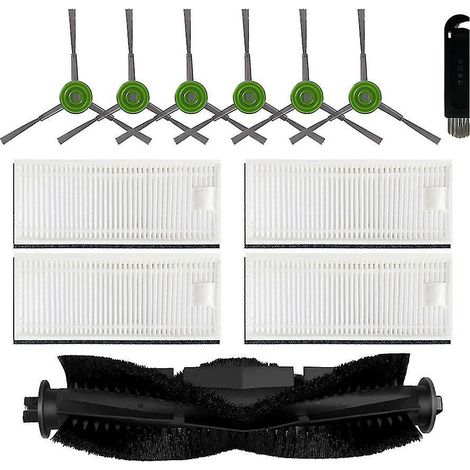 12 Stück Hauptbürste, Seitenbürste, HEPA-Filter-Ersatz für Thamtu G11 (1/4)
