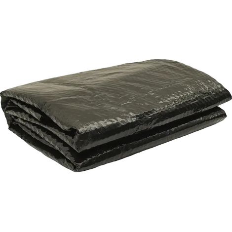 Cubierta para piscina, material duradero, resistente a los rayos UV, color negro. (1/2)