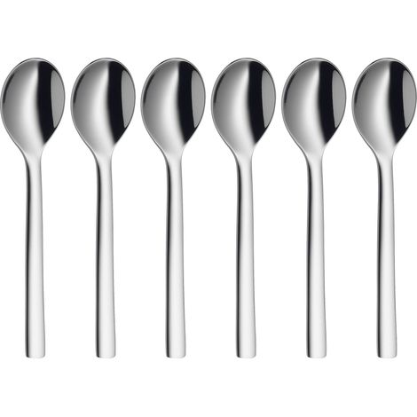 WMF Set di 6 cucchiaini da caffè Nuova, 11 cm, acciaio inossidabile Cromargan lucido, lavabile in lavastoviglie (1/3)