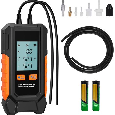 Manomètre numérique, appareil de mesure de pression différentielle pour CVC (1/5)