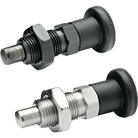 Ganter Norma Pasador de bloqueo GN 817 d1 10 mm d2 M 16 x 1,5 mm l1 12 mm - 817-10-12-BK (1/4)