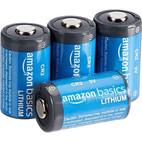 Lot de 4 piles au lithium CR2, 800 mAh, 3 V, puissance longue durée (1/5)