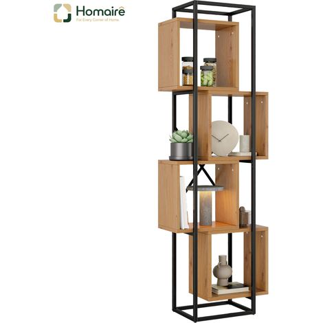 Bücherregal MDF schwarz 59 x 30 x 180 cm HOMAIRE (1/5)