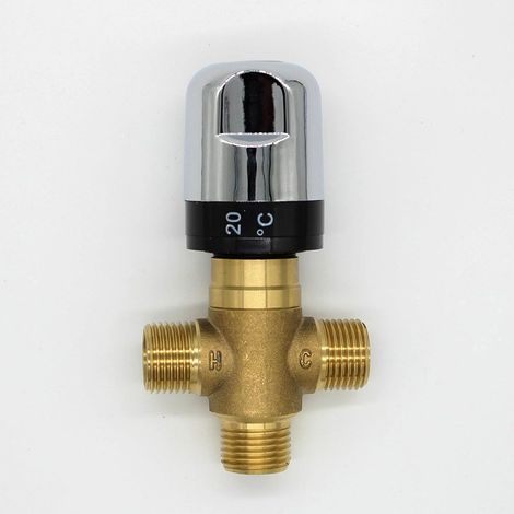 Mitigeur thermostatique solaire pour robinet de douche en laiton et cuivre (1/4)