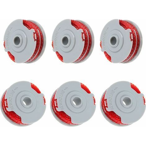 6er-Pack Flymo FLY021 0,15 cm x 11 m Doppelschnurspulen, kompatibel mit Contour 500 XT, Power Trim Mini Auto ST/XT/Plus (6 Spulen) - Karteo (1/5)
