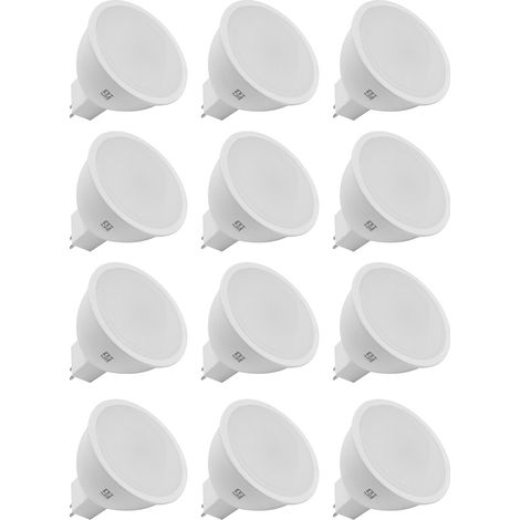 ORION91 Bombilla LED MR16 GU5.3 12v 7,5w (=50w) 540lm Blanco Frío 6000K 15000h Foco Iluminación Aplique Lámpara Bombilla - Nine&One Premium 9&1 - SpazioLuzio - Pack x6 (1/5)