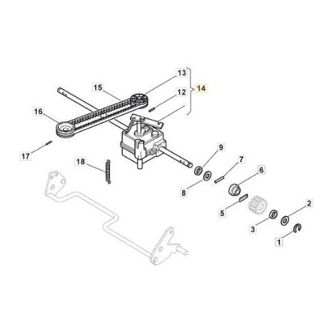 FR. GRUPO DE TRACCION TURBO 50-55 ORIGINAL STIGA - 181003085/0