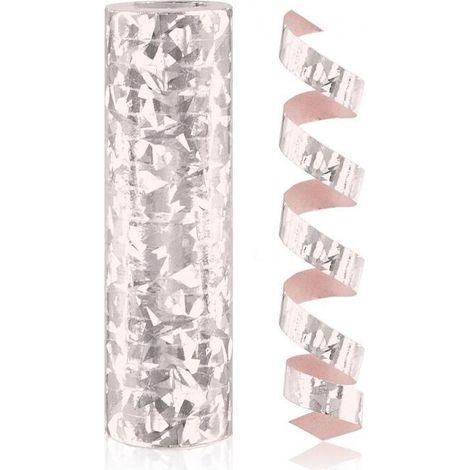 Serpentín holográfico color oro rosa de 4 m