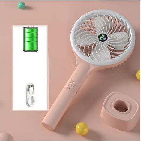 Tragbarer Tischventilator mit 16,5 cm (6,5 Zoll) Durchmesser, 3 einstellbaren Geschwindigkeitsstufen und wiederaufladbarem 1200-mAh-Akku. (1/3)