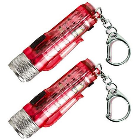 2. Eine wasserdichte Mini-Taschenlampe mit einem leistungsstarken, weitreichenden roten Lichtstrahl. (1/4)