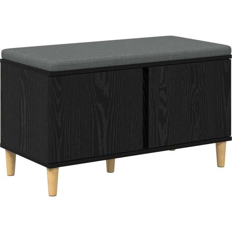 Maison Exclusive - Flurbank mit Kissen mit Speicher Schwarze Eich